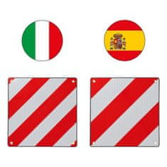 shumee Dvostranska opozorilna tabla 50x50 zložljiva na 25x25 Italija Španija Model 2026