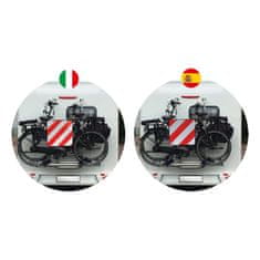 shumee Dvostranska opozorilna tabla 50x50 zložljiva na 25x25 Italija Španija Model 2026