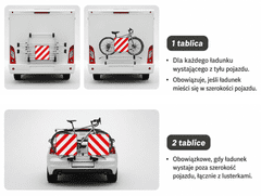shumee Dvostranska opozorilna tabla 50x50 zložljiva na 25x25 Italija Španija Model 2026