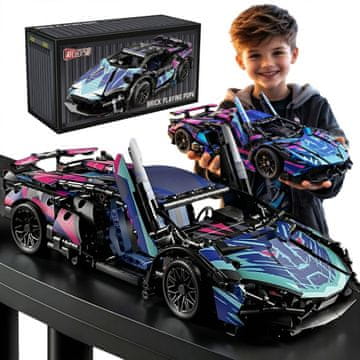 shumee Gradbeni bloki ZA otroke Chodia Cyberpunk Lamborghini 317 kosov