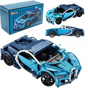 shumee Gradbeni bloki KOT DARILO ZA otroke Športni avtomobil Bugatti 340 kosov.