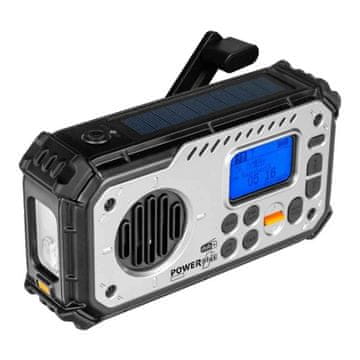 PowerPlus Solarni radio DAB+/FM zvočnik Powerbank Svetilka Ura POWERplus Bison