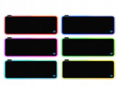 Media-Tech RGB igralna podloga - Velika igralna podloga z barvito RGB osvetlitvijo ozadja