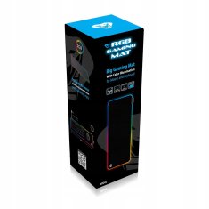 Media-Tech RGB igralna podloga - Velika igralna podloga z barvito RGB osvetlitvijo ozadja