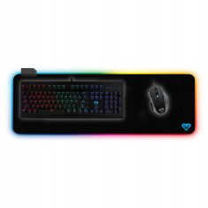 Media-Tech RGB igralna podloga - Velika igralna podloga z barvito RGB osvetlitvijo ozadja