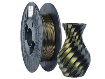 shumee Filament 3DPower PLA svileni dvojni 1,75 mm zlata/črna 0,3 kg