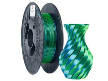 shumee Filament 3DPower PLA svileni dvojni 1,75 mm modro/zelen 0,3 kg