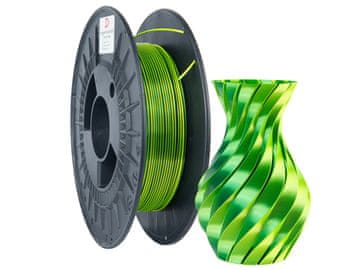 shumee Filament 3DPower PLA svileni dvojni 1,75 mm zelen/rumen 0,3 kg