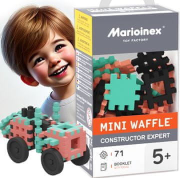 MARIOINEX Marioinex Mini konstruktor vafljev, strokovnjak, 71 kosov.