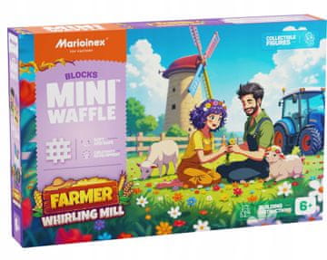 MARIOINEX Marioinex mini kocke za kmetovanje vafljev - Zviti mlinček, 109 kosov