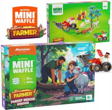 MARIOINEX Marioinex mini kocke za kmetovanje vafljev - reševalna akcija v gozdu, 100 kosov