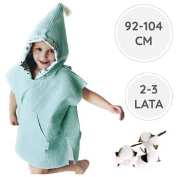 shumee BabyU, kopalna jakna s kapuco iz bombaža in žepa za plažo, 92-104 cm