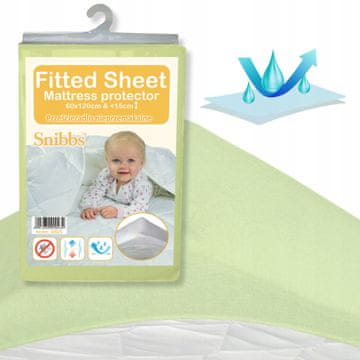 shumee Vodoodporna rjuha, zaščita za vzmetnico Snibbs 60x120 zelena