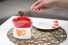Gadget Master Čokoladni fondue porcelan rdeč