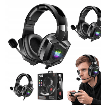 shumee Prenosne črne Bluetooth igralne slušalke K8 za igralce