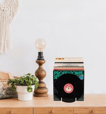 shumee Stojalo za vinilne plošče iz akrilne omare, organizator za plošče