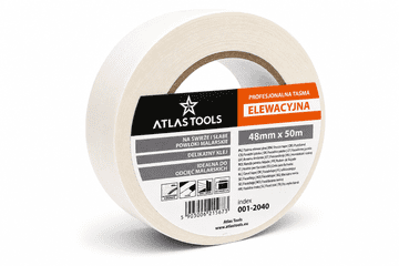 Atlas Atlasov fasadni trak, bel, vodoodporen, občutljiv, UV odporen, 30 dni, 48 mm/50 m