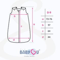 shumee BabyU, celoletna spalna vreča iz bombaža z dvojno zadrgo, nastavljiva, 1,5 TOG, 0-9 M