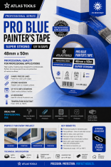 Atlas Atlas tools PRO moder maskirni trak, super močan UV, 14 dni, 48 mm/50 m