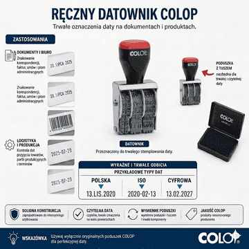 COLOP Ročna nastavitev datuma 12 mm digitalna