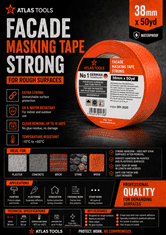 Atlas Atlas Tools Strong Construction ometni trak za hrapave površine 38 mm/50 yardov