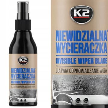 shumee K2 učinkovit nevidni tekoči brisalec za okna in žaromete 150 ml