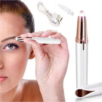 shumee USB strižnik za obraz, nos, obrvi, epilator, šminka