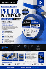 Atlas Atlas tools PRO moder maskirni trak, super močan UV, 14 dni, 38 mm/50 m
