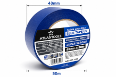 Atlas Atlas tools PRO moder maskirni trak, super močan UV, 14 dni, 38 mm/50 m
