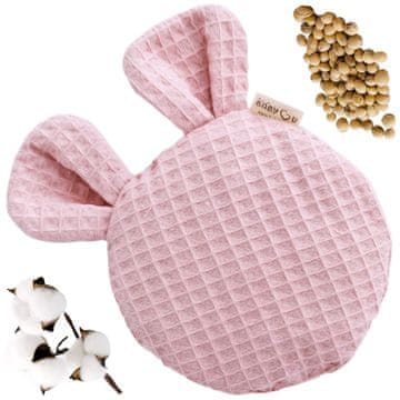 shumee BabyU, termofor s češnjevim kamnom in Senso Ears bombažnimi ušesi, proti kolikam, 150 g, 15 cm