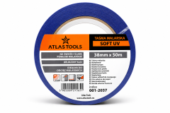 Atlas Atlas tools PRO moder slikarski trak, mehak, občutljiv UV, 14 dni, 38 mm/50 m