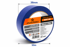 Atlas Atlas tools PRO moder slikarski trak, mehak, občutljiv UV, 14 dni, 38 mm/50 m