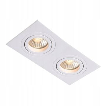 shumee Vgradna stropna svetilka Light Prestige Metis II, bela, 2x GU10