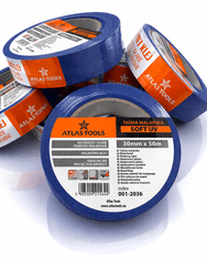 Atlas Atlas tools PRO moder slikarski trak, mehak, občutljiv UV, 14 dni 30 mm/50 m