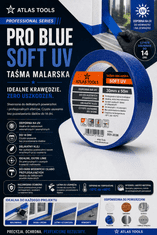 Atlas Atlas tools PRO moder slikarski trak, mehak, občutljiv UV, 14 dni 30 mm/50 m
