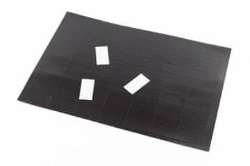 shumee Pravokotne magnetne nalepke 20 mm x 40 mm 70 kosov na list debeline folije 0,4 mm