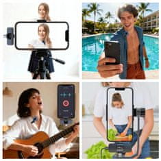 Media-Tech Micro-MIC DUO - komplet 2 brezžičnih mikrofonov, s sponko, iOS in Android (OTG), mini, super občutljiv. USB-C in Lightning