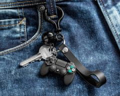 Gadget Master Obesek za ključe Gamer z zvončkom - črn