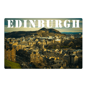 shumee Magnet na hladilnik s panoramo Edinburgha