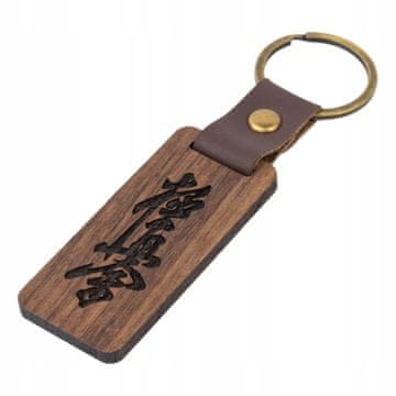 shumee Obesek za ključe Kyokushin kai premium 2,8x6,5 cm iz eksotičnega lesa