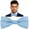 Moški metuljček, gladek, dvojni metuljček, nastavljiv, eleganten, moder