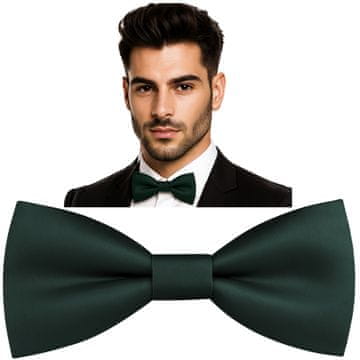 shumee Moški metuljček, gladek, dvojni metuljček, za obleko, nastavljiv, eleganten, zelen