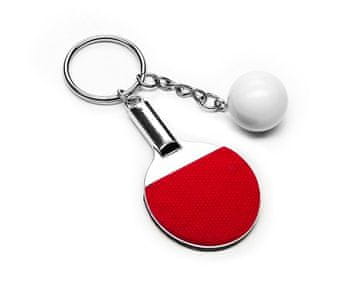 Gadget Master Obesek za ključe za namizni tenis - rdeč