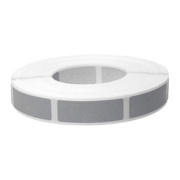 shumee Pravokotne nalepke za praskanje 10x30mm sive x1000