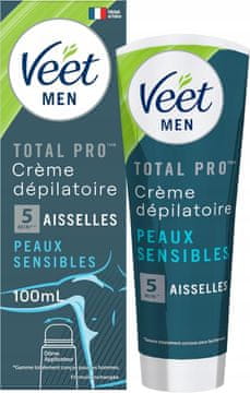 shumee Veet moška depilacijska krema za pazduhe 100 ml - za občutljivo kožo