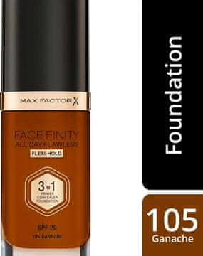 Max Factor Max Factor Facefinity All Day Flawless Flexi Hold Foundation 3 v 1 105 Ganache