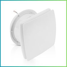 shumee Tihi kopalniški ventilator s senzorjem vlažnosti + časovnikom 150 mm bel
