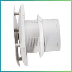shumee Tihi kopalniški ventilator s senzorjem vlažnosti + časovnikom 150 mm bel