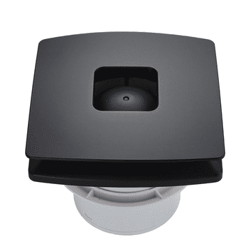 shumee Tihi kopalniški ventilator s senzorjem vlažnosti + časovnikom 150 mm črne barve