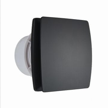 shumee Tihi kopalniški ventilator s senzorjem vlažnosti + časovnikom 100 mm črne barve